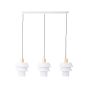 Brilliant Gothenburg - lampe suspendue - 96 x 24 x 151 cm - blanc mat et or