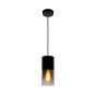 Lucide Zino - lampe suspendue - Ø 10 x 153 cm - noir fumé