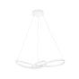 Nova Luce Fusion - lampe suspendue - Ø 72 x 150 cm - 53W LED incl - blanc