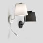 Faro Berni - applique murale avec interrupteur - 20 x 29 x 57 cm - 3W LED incl. - blanc mat