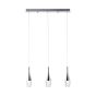 Brilliant Prosecco - lampe suspendue - 65 x 9 x 115,5 cm - easyDim 3 x 5W LED incl. - chrome