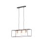 Brilliant Arica - lampe suspendue - 60 x 20 x 110 cm - noir et marron clair