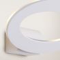 Maxlight Oval - applique murale - 25 x 13 x 11 cm - 7 x 1W LED incl. - IP54 - blanc