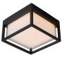 Lucide Singa Led - applique murale extérieure - 17 x 17 x 10 cm - 9,6W LED incl. - IP54 - noir