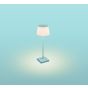 Century Italia Margò - lampe de table d'extérieur rechargeable - Ø 13 x 38 cm - 4W dimmable LED incl - IP54 - turquoise