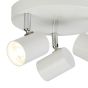 Searchlight Rollo - spot apparent 3L - Ø 26 x 12 cm - 3 x 4W LED dimmable incl. - blanc