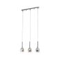 Brilliant Hadan - lampe suspendue - 66 x 16 x 120 cm - chrome