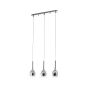 Brilliant Hadan - lampe suspendue - 66 x 16 x 120 cm - chrome