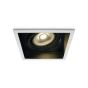 ONE Light R111 Dark Light Shop - spot encastré - 170 x 170 mm, Ø 155 mm taille d'encastrement - noir