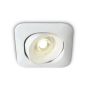 ONE Light Square Retro Range GU10 - spot encastré - 82 x 82 mm, Ø 72 mm encastrable - blanc