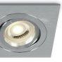 ONE Light Dual Ring GU10 - spot encastrable - 94 x 94 mm, Ø 80 mm encastrable - aluminium