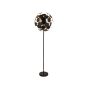 Searchlight Discus - lampadaire - Ø 50 x 162 cm - noir et or