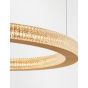 Nova Luce Fiore - lampe suspendue - Ø 60 x 120 cm - 60W dimmable LED incl - antique gold brass