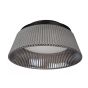 Lucide Vixi - plafonnier - Ø 35 x 17,5 cm - 17,6W LED dimmable incl - fumé