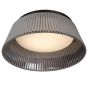 Lucide Vixi - plafonnier - Ø 35 x 17,5 cm - 17,6W LED dimmable incl - fumé