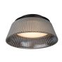 Lucide Vixi - plafonnier - Ø 35 x 17,5 cm - 17,6W LED dimmable incl - fumé