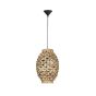 Nova Luce Griffin - lampe suspendue - Ø 24,5 x 215 cm - brun clair