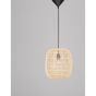 Nova Luce Melody - lampe suspendue - Ø 30,5 x 215 cm - brun clair