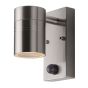 Lucide Arne 1 - Applique d'extérieur avec détecteur de mouvement - 6,3 x 12 x 16,3 cm - 5W LED incl. - IP44 - chrome satiné