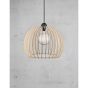 Nordlux Chino - lampe suspendue - Ø 40 x 284 cm - brun clair et noir