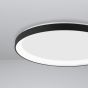 Nova Luce Pertino - plafonnier - Ø 38 x 6 cm - 30W LED dimmable incl. - noir sable