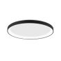 Nova Luce Pertino - plafonnier - Ø 38 x 6 cm - 30W LED dimmable incl. - noir sable