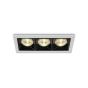 ONE Light Mirror Square Boxes - spot encastré - 130 x 54 mm, 124 x 45 mm taille d'encastrement - 12W LED incl. - blanc