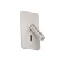 Faro Suau - applique murale avec interrupteur - 9,5 x 17 cm - 3W LED incl. - nickel satiné