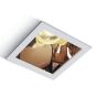 ONE Light Chill Out - spot encastré - 84 x 84 mm, 76 x 76 mm format encastré - blanc et cuivre