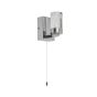 Searchlight Bubbles - applique murale avec interrupteur à tirette - 7 x 11 cm - 6,1W LED incl. - IP44 - chrome