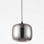 Nova Luce Savaz - lampe suspendue - Ø 28 x 120 cm - noir et chrome