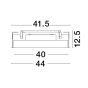 Nova Luce Perfect Profile Trimless - spot encastré - Ø 440 mm, 420 mm encastré - 24W LED dimmable incl. - 3000K - blanc