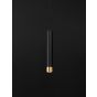 Nova Luce Picto - lampe suspendue - Ø 6 x 240 cm - noir et or