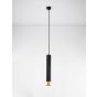 Nova Luce Picto - lampe suspendue - Ø 6 x 240 cm - noir et or