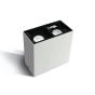 ONE Light Surface Shop Square Boxes - plafonnier - 10,5 x 5,4 x 10 cm - 2 x 7W LED incl. - blanc