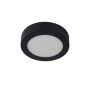 Lucide Brice-Led - plafonnier - Ø 18 x 3,9 cm - 11W LED dimmable incl. - IP44 - noir