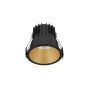 Nova Luce Luela - spot encastré - Ø 85 mm - taille d'encastrement 75 mm - 13W LED incl. - noir et or - 4000K