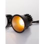 Nova Luce Luela - spot encastré - Ø 85 mm - taille d'encastrement 75 mm - 13W LED incl. - noir et or - 4000K