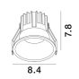 Nova Luce Luela - spot encastré - Ø 85 mm - taille d'encastrement 75 mm - 13W LED incl. - noir et or -3000K