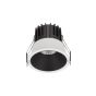 Nova Luce Luela - spot encastré - Ø 85 mm - taille d'encastrement 75 mm - 13W LED incl. - blanc et noir - 3000K