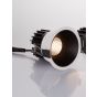 Nova Luce Luela - spot encastré - Ø 85 mm - taille d'encastrement 75 mm - 13W LED incl. - blanc et noir - 3000K