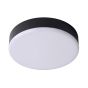 Lucide Ceres-LED - plafonnier de salle de bains - Ø 21,5 x 5 cm - 30W LED dimmable incl. - IP44 - noir