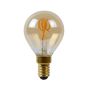 Lucide Ampoule à filament LED - Ø 4,5 x 7 cm - E14 - 3W dimmable - 2200K - ambre