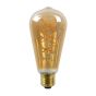 Lucide Ampoule à filament LED - Ø 6,4 x 14,6 cm - E27 - 5W dimmable - 2200K - ambre