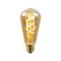 Lucide Ampoule LED Capteur crépusculaire - Ø 6 cm - E27 - 4W non-dimmable - 2200K - ambre