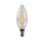 Lucide Lampe bougie à filament LED - Ø 3,5 x 9,9 cm - E14 - 4W dimmable - 2700K - transparent