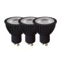 Lucide Spots LED (lot de 3) - Ø 5 x 5,3 cm - GU10 - 5W dimmable - 3000K - noir