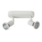 Lucide Jaster 2 - spot en saillie - 20 x 6 x 15,5 cm - 2 x 5W LED incl. - blanc