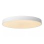 Lucide Unar - plafonnier - Ø 60 x 5 cm - 60W LED dimmable incl - 3 niveaux de dimmer - blanc