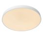 Lucide Unar - plafonnier - Ø 60 x 5 cm - 60W LED dimmable incl - 3 niveaux de dimmer - blanc